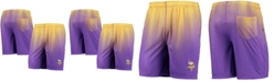 FOCO Men's Purple and Gold Minnesota Vikings Pixel Gradient Training Shorts